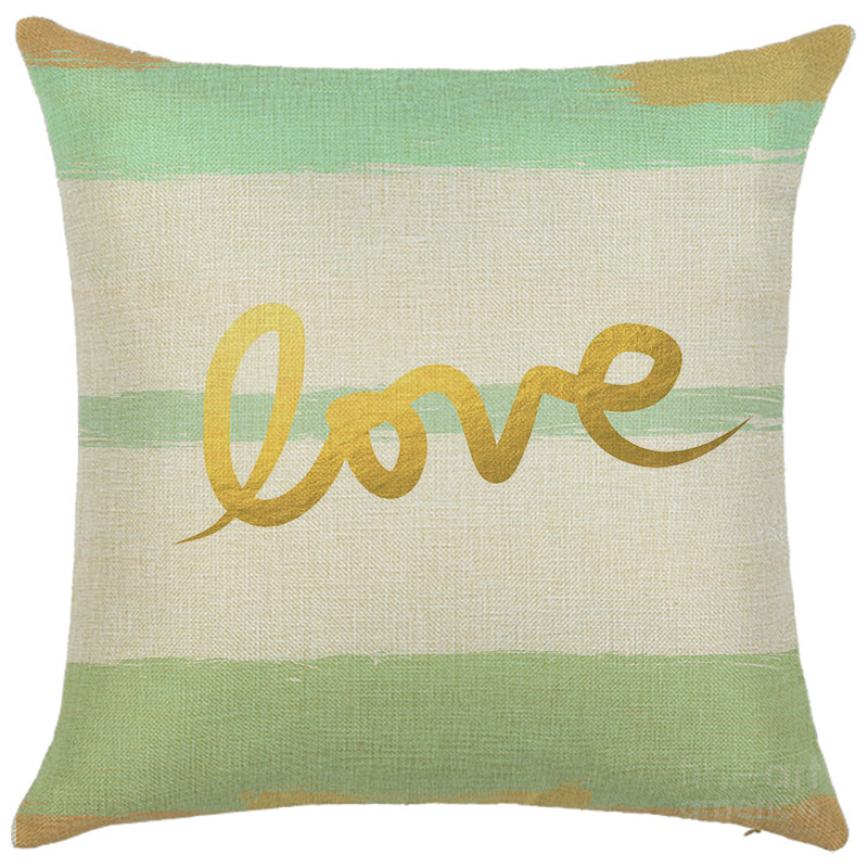80g Weight Pillow Cases Home Textiles & Decor Type pillow case Event & Party Supplies Linen Material letter, Ocean Pattern Simple Style, Classic Style, Commute Style Simple Style Classic Style Commute Letter Ocean Linen Pillow Cases 5