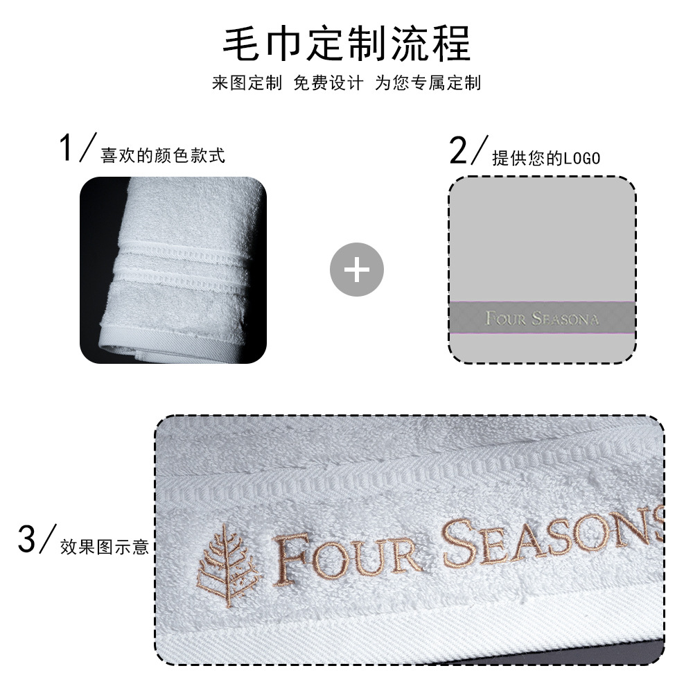 Hotel toalla toalla de baño algodón más grueso hotel residencial salón de belleza regalos de alta calidad hotel conjunto de toalla