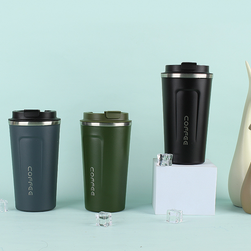 Taza de vacío de café de segunda generación de acero inoxidable 304 simple gran capacidad portátil al aire libre para hombres y mujeres taza portátil de oficina en stock