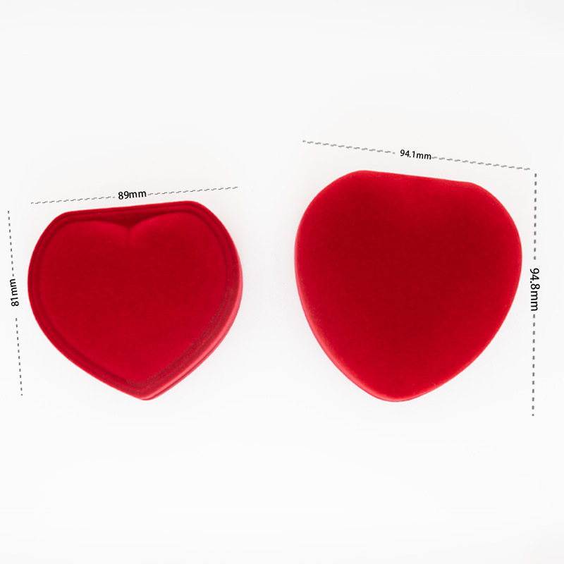 Flannel Material Valentine'S Day Festival Solid Color Pattern Simple Style Style 1 Piece Flannel Simple Style Daily Valentine'S Day Solid Color Jewelry Boxes