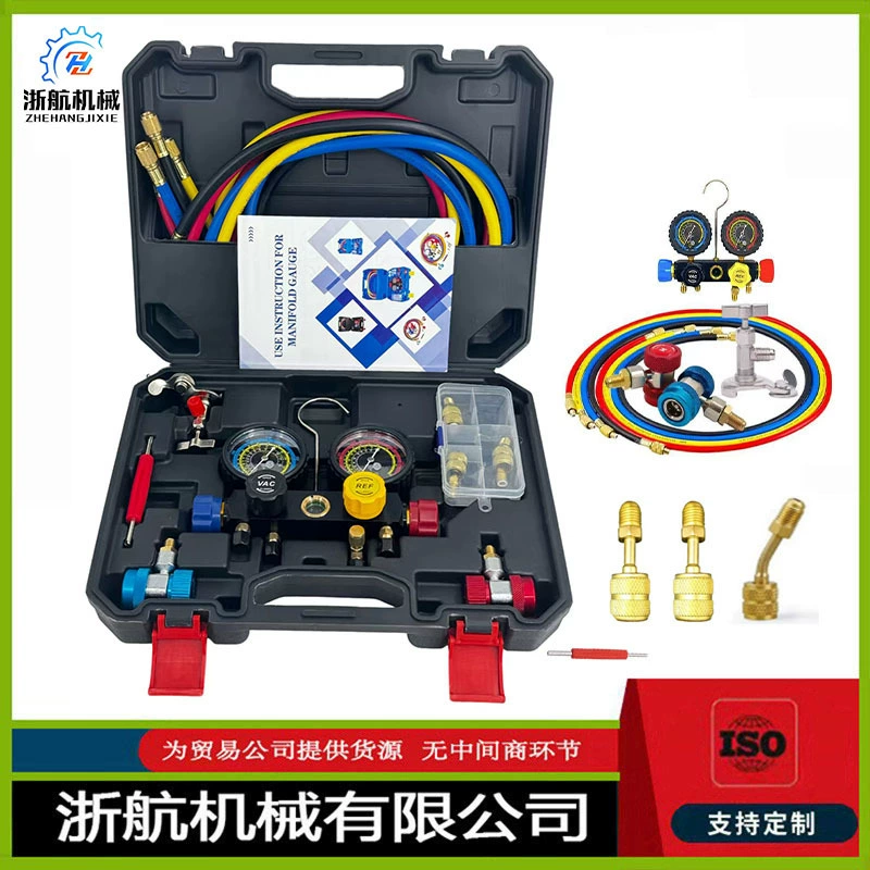 Таблица хладагента R134a 4-ходовой коллектор кондиционера Комбинация приборов подходит для хладагента R134A R410A и R22