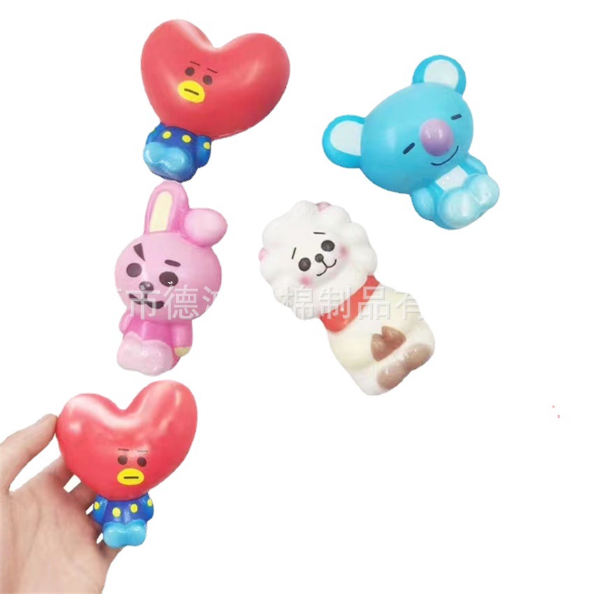 Mascota pu espuma muñeca descompresión juguete animal lento rebote juguete Navidad juguete muñeco de nieve ELK descompresión