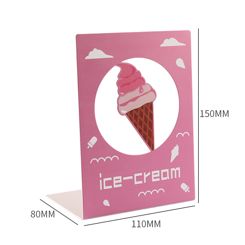 Libro de metal con forma hueca, estante de almacenamiento de libros para estudiantes creativos, libro de oficina de escritorio, personalización al por mayor de soportes para libros