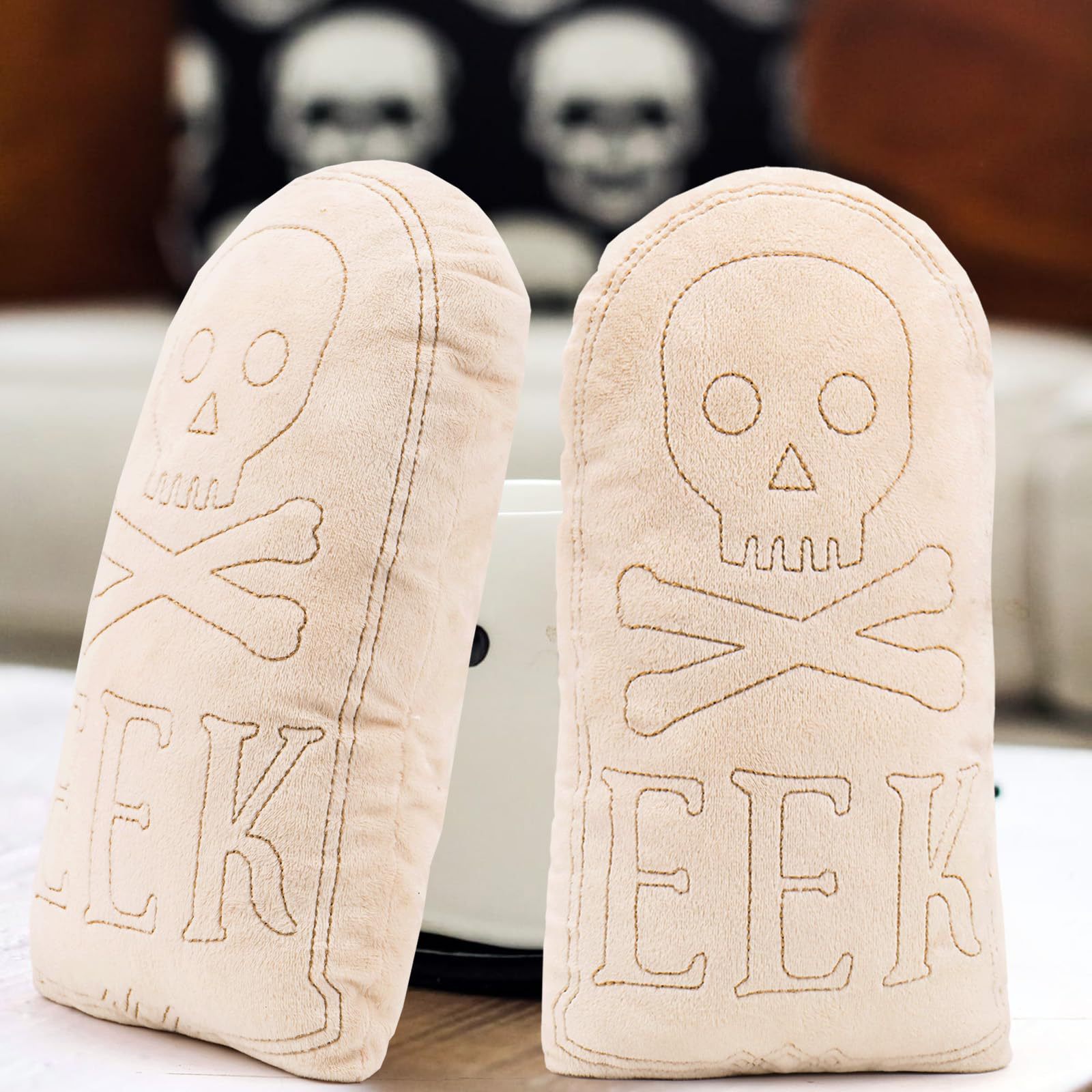 Nuevos productos transfronterizos de Halloween calavera lápida almohada fiesta atmósfera decoración almohada almohada almohada almohada