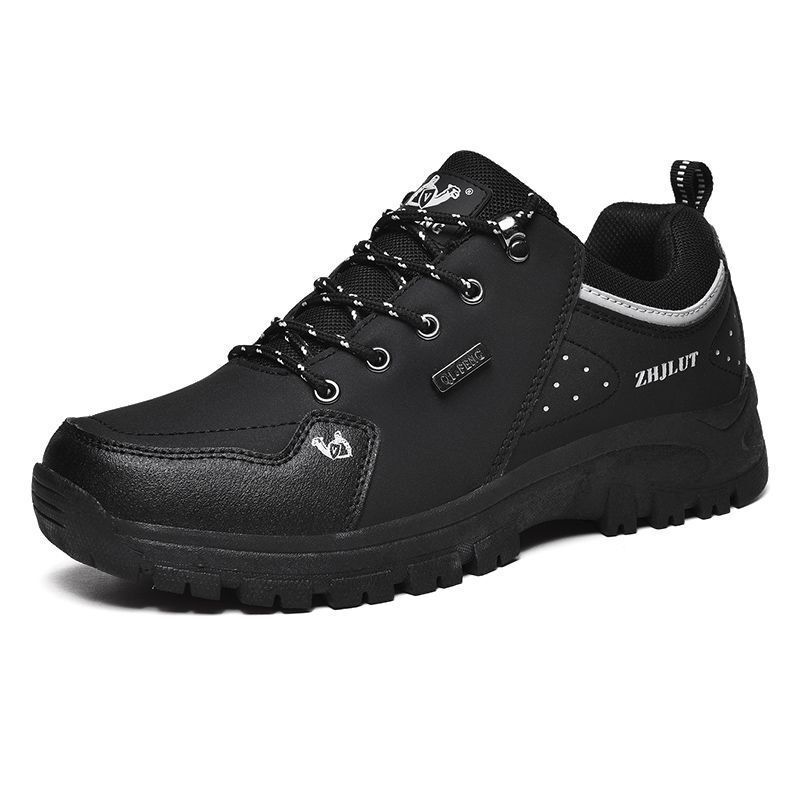 Special Offer Black Men's Middle-Aged Dad Cotton Shoes Hiking Shoes Sports Autumn and Winter Casual Men's Shoes Warm Large Size Outdoor