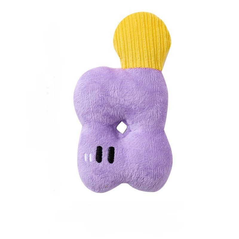 Juguete de frisbee para perros, sonido de felpa, interactivo, frisbee para perros