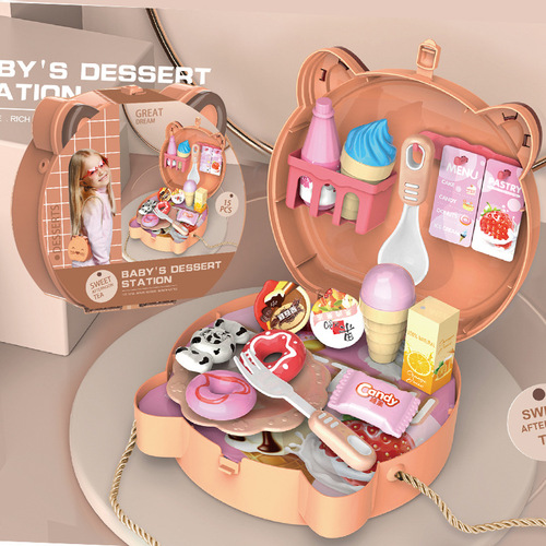 New interesting shoulder bag boy tools girl accessories backpack children student gardening play house toy set