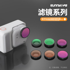 Sunnylife Insta360 GO Ultra滤镜1/4黑柔ND减光CPL运动相机配件