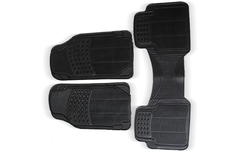 Cross-border car interior non-slip, dirt-resistant, easy-to-clean PVC car floor mat three-piece set, universal for all seasons