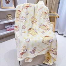 布丁狗毛毯秋冬保暖毯子宿舍盖腿毯办公室便携午睡毯沙发毯汽车毯