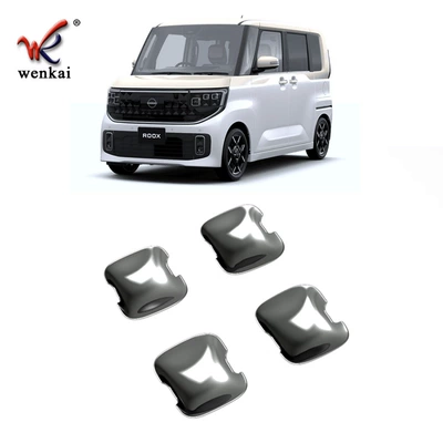 Suitable for Nissan 26 Roox Modified Exterior Door Handle Door Bowl Anti-Scratch Decorative Bright Strip Patch Automotive Supplies (Portal Wrist) - electroplated-mirror