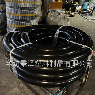 PVC factory black steel pipe pumping slag gas anti-aging thickened steel pipe wholesale