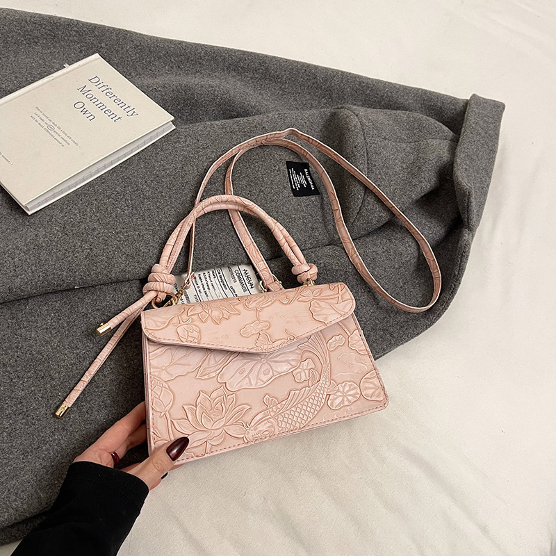 Moda coreana otoño e invierno nuevo bolso de PU casual axila hombro pequeño bolso cuadrado retro europeo y americano bolso portátil de la axila