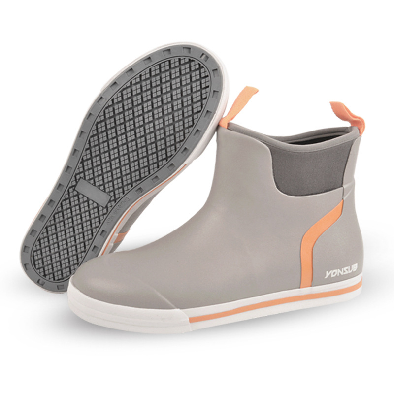 Botas de lluvia altas de madera contrachapada, antideslizantes, exteriores