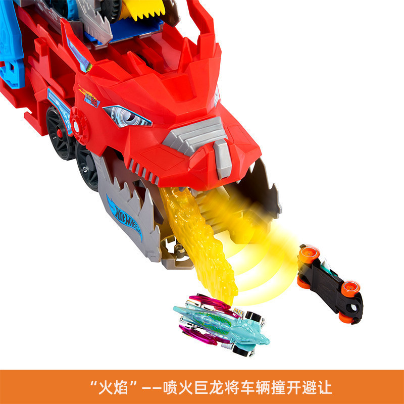 Hot Wheels City Double Dragon Transporter Children's Track Toy with Storage Function Hot Wheels City Double Dragon Transporter Children's Track Toy with Storage Function