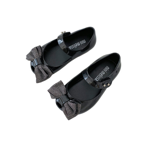 Melissa melissas 2024 in stock Cloth Bow Parent-child Fragrant Jelly Fish-toe Sandals