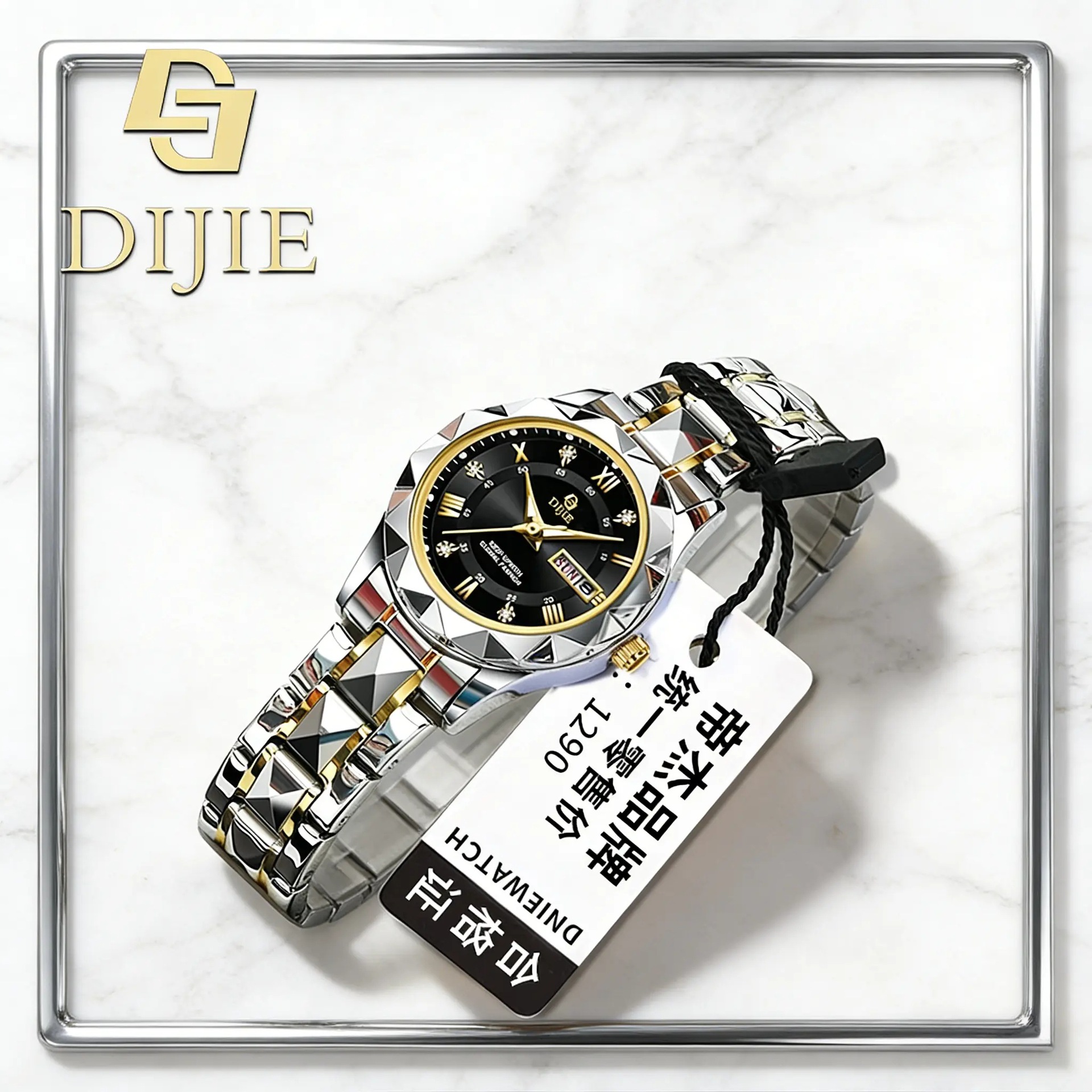 Source Factory Seagull and Diamond Watch Japanese Movement Women's Watch Waterproof Dual Calendar Luminous Mechanical Watch Women's Watch