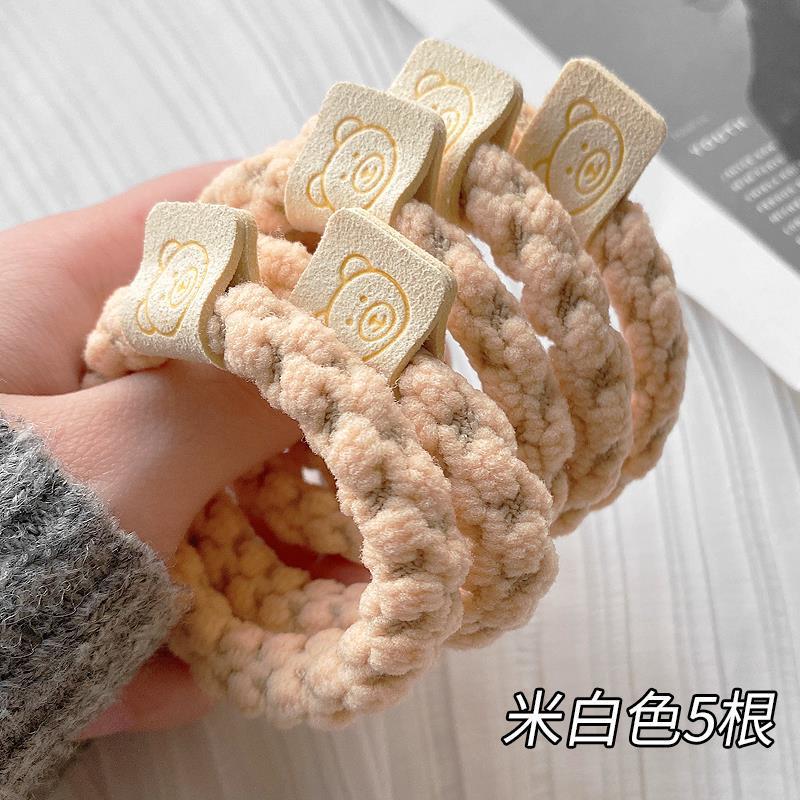 2024年の新型の髪ひもの女性は簡単に髪の輪ゴムの頭飾りの高弾力の丈夫な髪ひもの皮カバーを結びます。|undefined