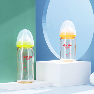 Suitable for Milk Bottles Ppsu Wide Diameter Baby Straw Milk Bottle Plastic Resistant to Falling 1 Year Old and Above 2 Years Old Export Factory Wholesale
