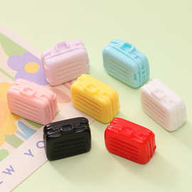 立体仿真行李箱 diy奶油胶钥匙扣儿童玩具树脂饰品娃屋过家家摆件