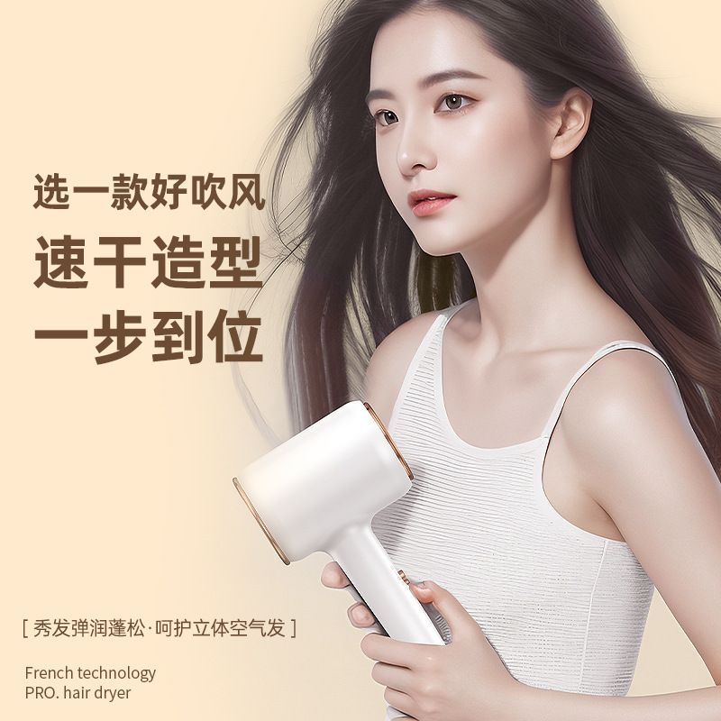 ヘアドライヤーヘアサロン専用ハイパワー低騒音ブルーレイマイナスイオン家庭用ヘアケアドライヤー|undefined