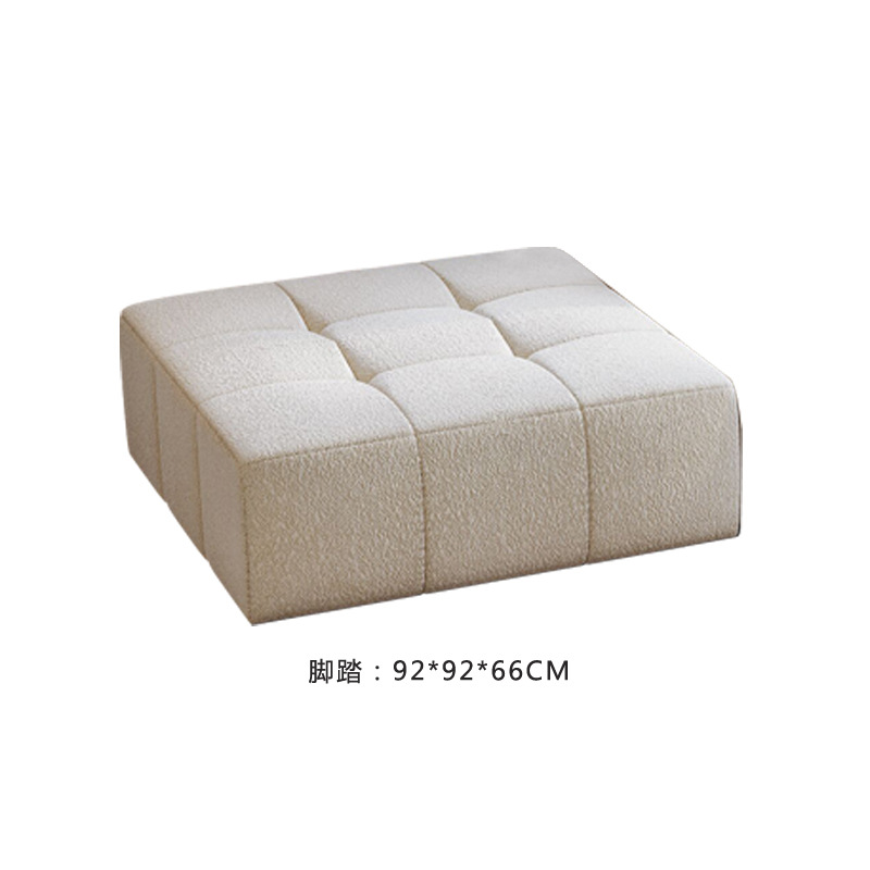 Transfronterizo diseñado para sofá de compresión minimalista combinado esponja sin esqueleto bolsa de vacío enrollada sala de estar viento crema image 6