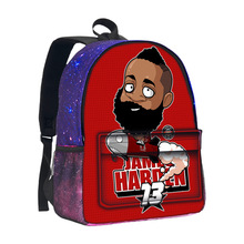 新款跨境NBA3D立体星空包NBA全明星中小学生大容量星空包