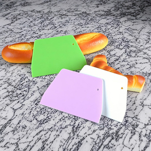 Cake Cream Plastic Scraper Trapezoidal Baking Scraper Tool Home Cutting Slices Rice Noodles Pancake Scraper Scraper Panel