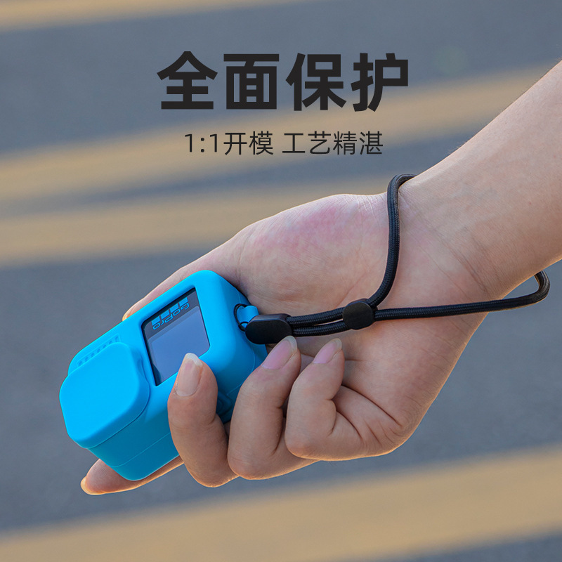 para la cámara gopro13 nuevo tipo de cubierta de silicona cuerpo cubierta a prueba de arañazos cubierta de metal desnudo cubierta de película templada cubierta de lente