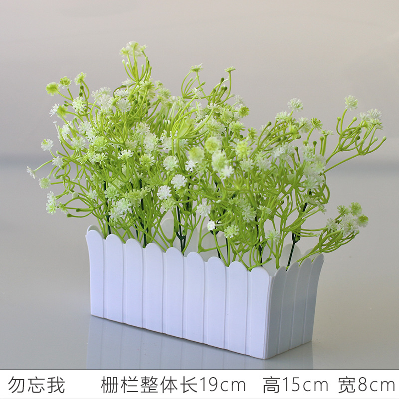 Flor artificial jardín de flores de plástico traje de valla de flores artificiales decoración de la ventana interior y exterior decoración floral decoración de la Mesa maceta flor