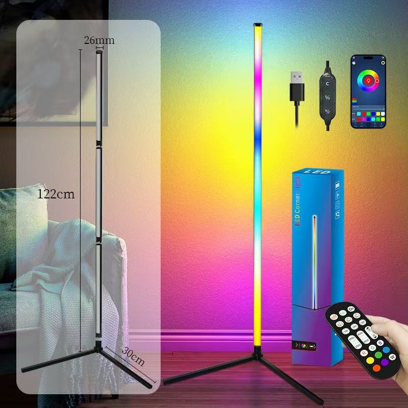 Cross-Border Led Nordic Floor Lamp Pickup Lamp Splicing Living Room Bedroom Night Light Table Lamp Night Light E-Sports Atmosphere Light