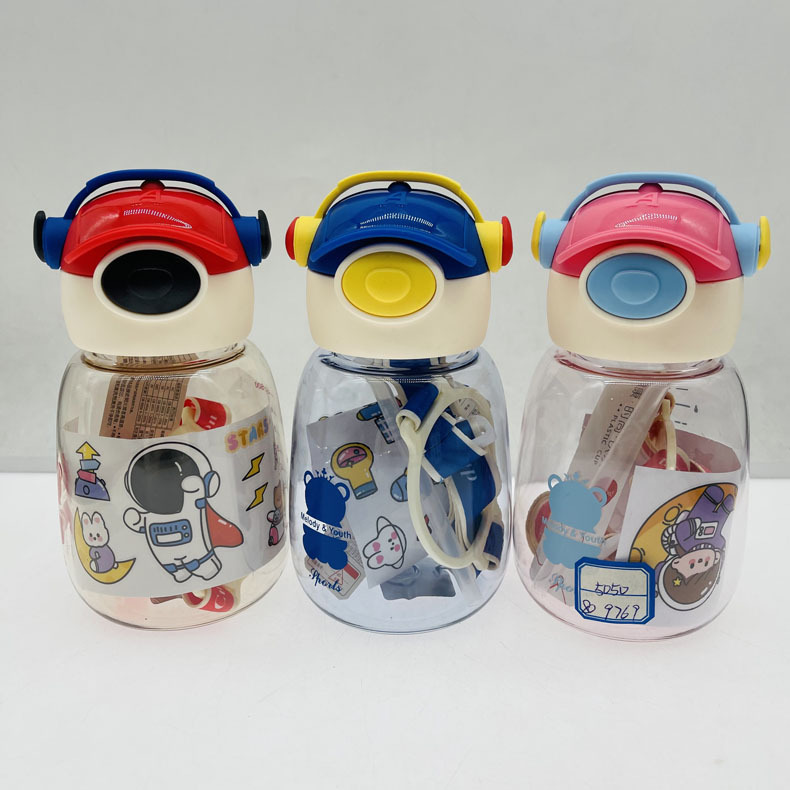 Baijia 5050 nuevos niños robot vientre red taza de plástico taza portátil para estudiantes