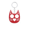 Refers to the tiger keychain Smile, cute cat refers to the tiger broken window self -defense women's outdoor escape anti -body metal pendant