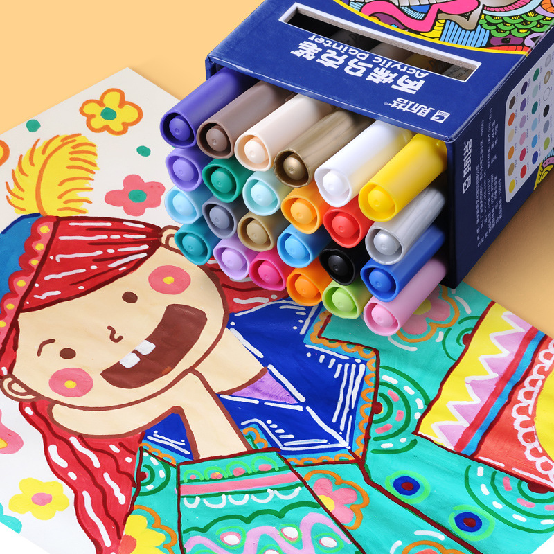 Star1000 Acrylic Marker Pen Hand-painted Diy Clothing Clothes T-shirt Painting Shoes Graffiti Hand Account Painting Waterproof Pen