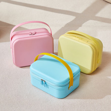 厂家直供2025手提箱儿童糖果色化妆箱收纳包清新马卡龙