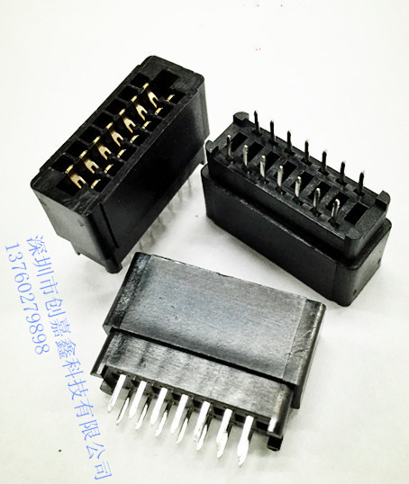 ����ָ SLOT ����PCB�۲��� 14P  12P ֱ��ʽ ���2.54MM �޶�