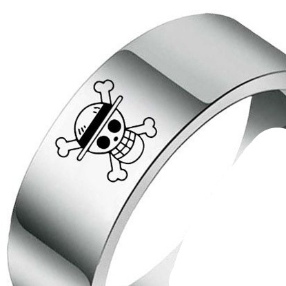 8mm anillo de acero inoxidable una pieza luffy anillo de cola anillo masculino AliExpress eBay Venta caliente