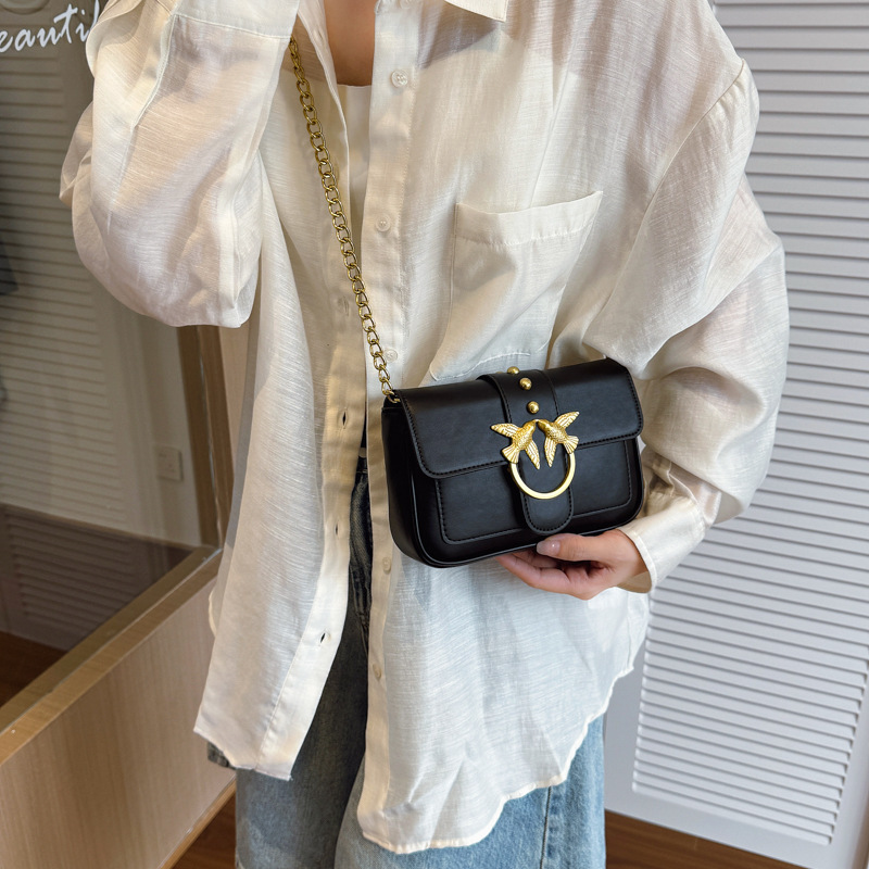 Cross-Border Bird Bag New Style Versatile Crossbody Bag European and American High-Quality Swallow Bag Fashionable Lightweight Crossbody Chain Women's Bag Cross-Border Bird Bag New Style Versatile Crossbody Bag European and American High-Quality Swallow Bag Fashionable Lightweight Crossbody Chain Women's Bag