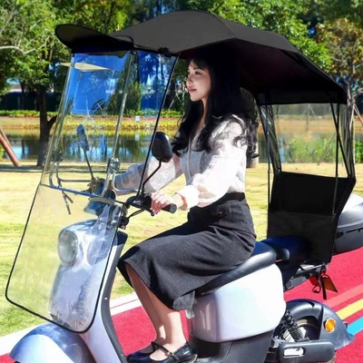 rainproof sunshade, Elektromobil üçün ön şüşə çətiri (günlük) - hsrequires-assemblyfully-retractable-folding-shed-extra-large-lifting-window-black-default-item