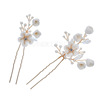 Hair accessory for bride from pearl, ceramics handmade, set, European style