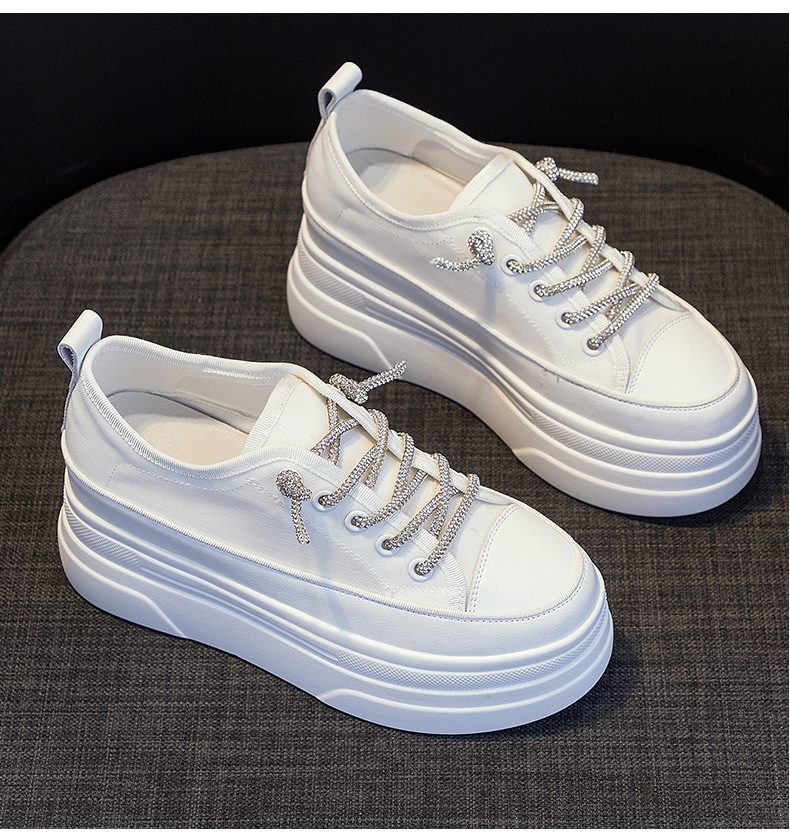 Giày sneaker nữ đế dày lưới thoáng khí tăng chiều cao mùa hè 2026 — M2227 Cam, M2227 Đen, M2227 Trắng chi tiết 27