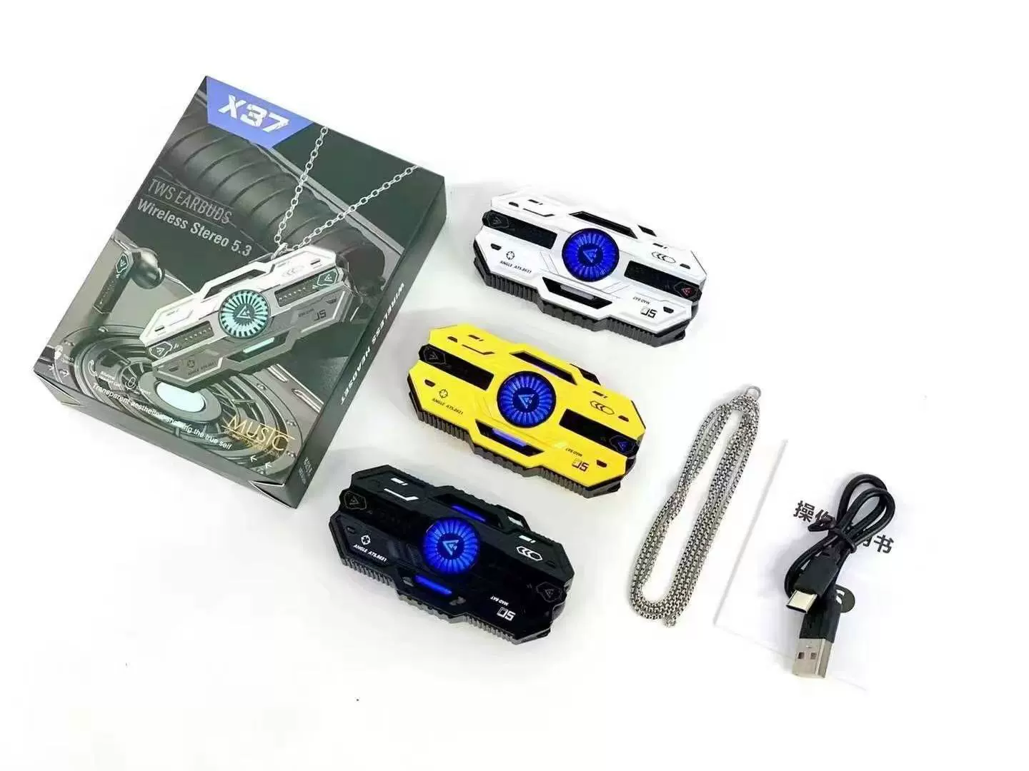 Горячая продажа по всему миру: беспроводная игровая Bluetooth-гарнитура X37 с функцией шумоподавления и низкой задержкой, сверхдлительным сроком службы батареи