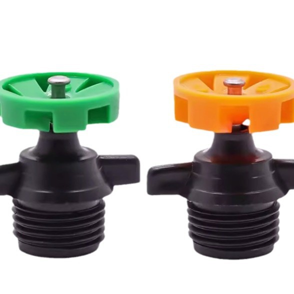 4 puntos volante de plástico rociador 360 grados rociador rotatorio automático para riego agrícola jardín césped rociador de pulverización