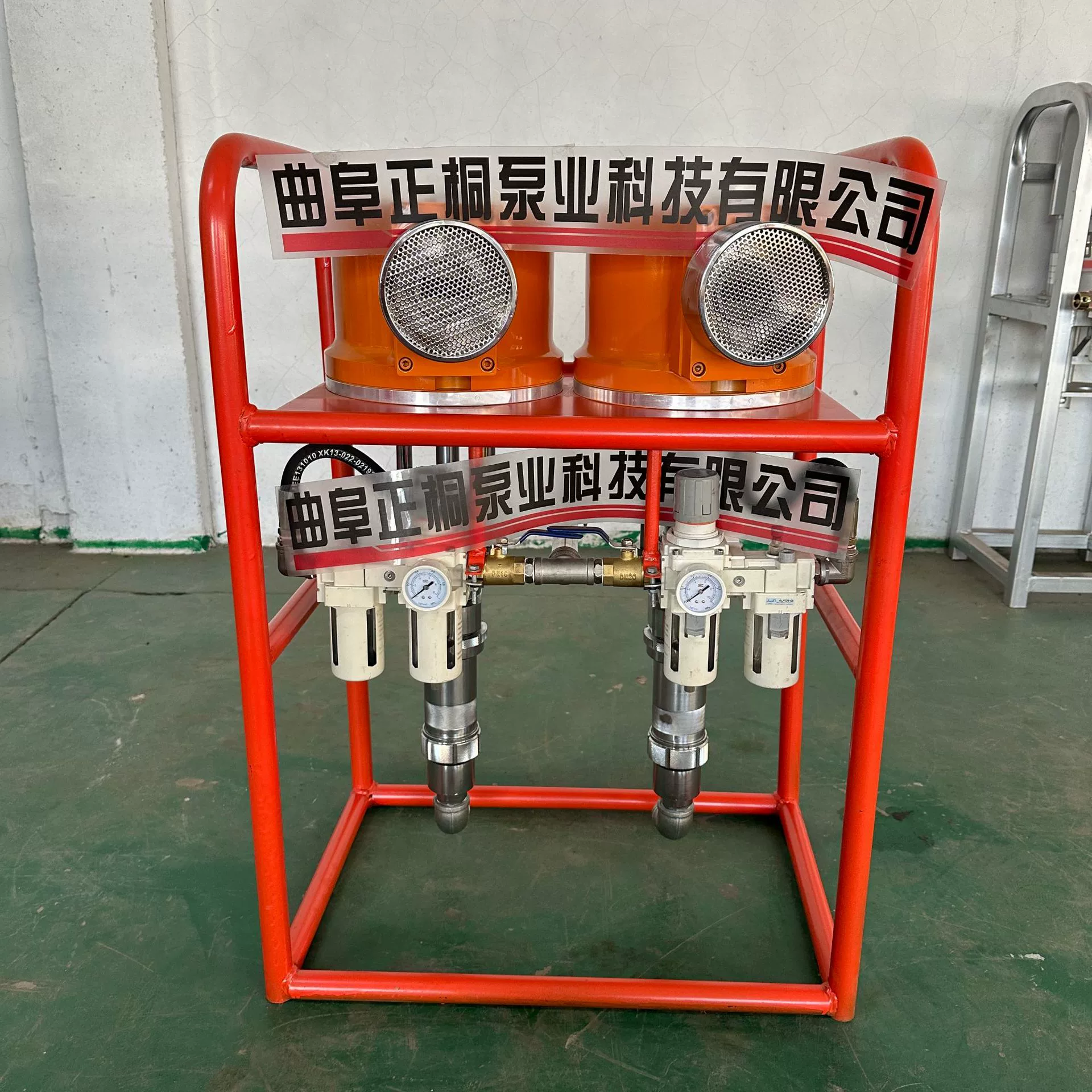 Двухцилиндровый двухжидкий многоразмерный пневматический насос для впрыска суспензии ZBQ-5/12 шахт высокого давления для угольных шахт