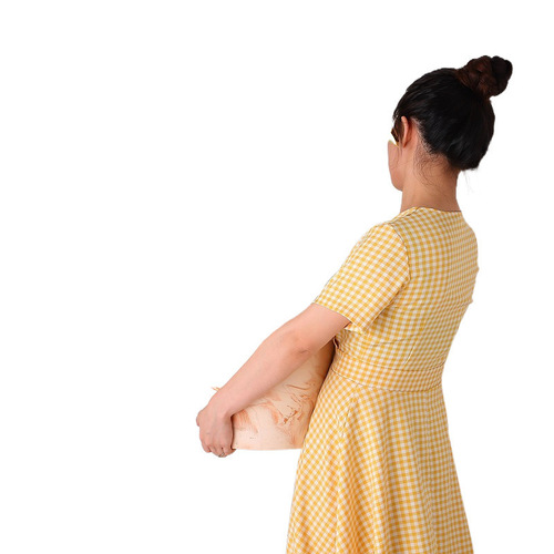 Burnt Orange Caramel Macchiato Red and White Ceramic Planter, Air-Permeable, Nordic Minimalist Succulent and Cactus Planter with Tray
