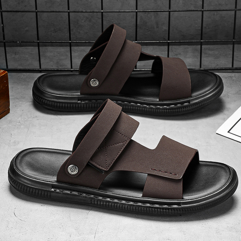 Sandalias para hombres de verano nuevos zapatos de playa deportivos casuales para hombres dos usuarios de zapatillas versátiles