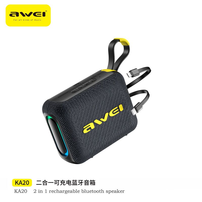 Awei 2025 新しいポータブル Bluetooth スピーカー屋外大音量ポータブルスピーカー防水防塵小型スピーカー|undefined