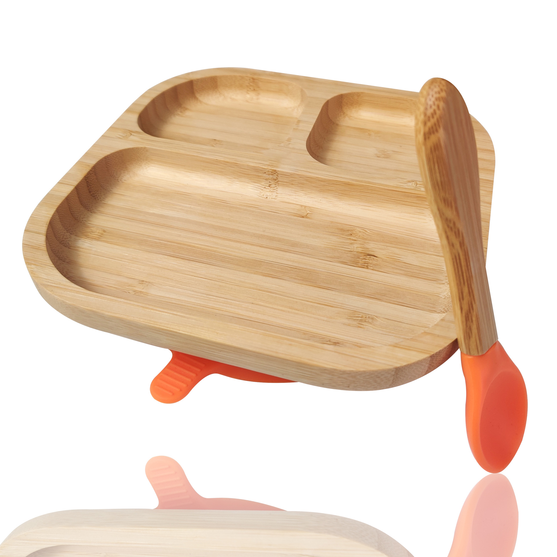 Amazon Explosions Feeding Plate Children's Tableware Bamboo Plate Baby Plate Bamboo Baby Plate