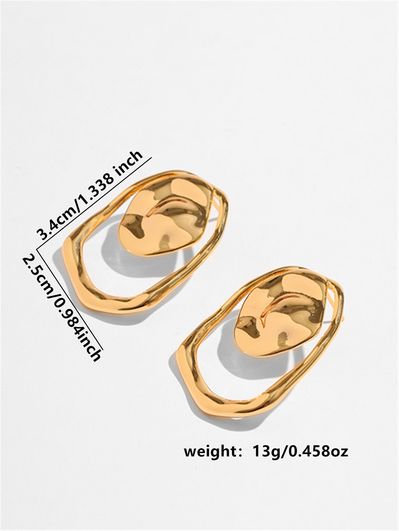 Women's Gender 1 Pair Retro Simple Style Geometric Alloy Ear Studs