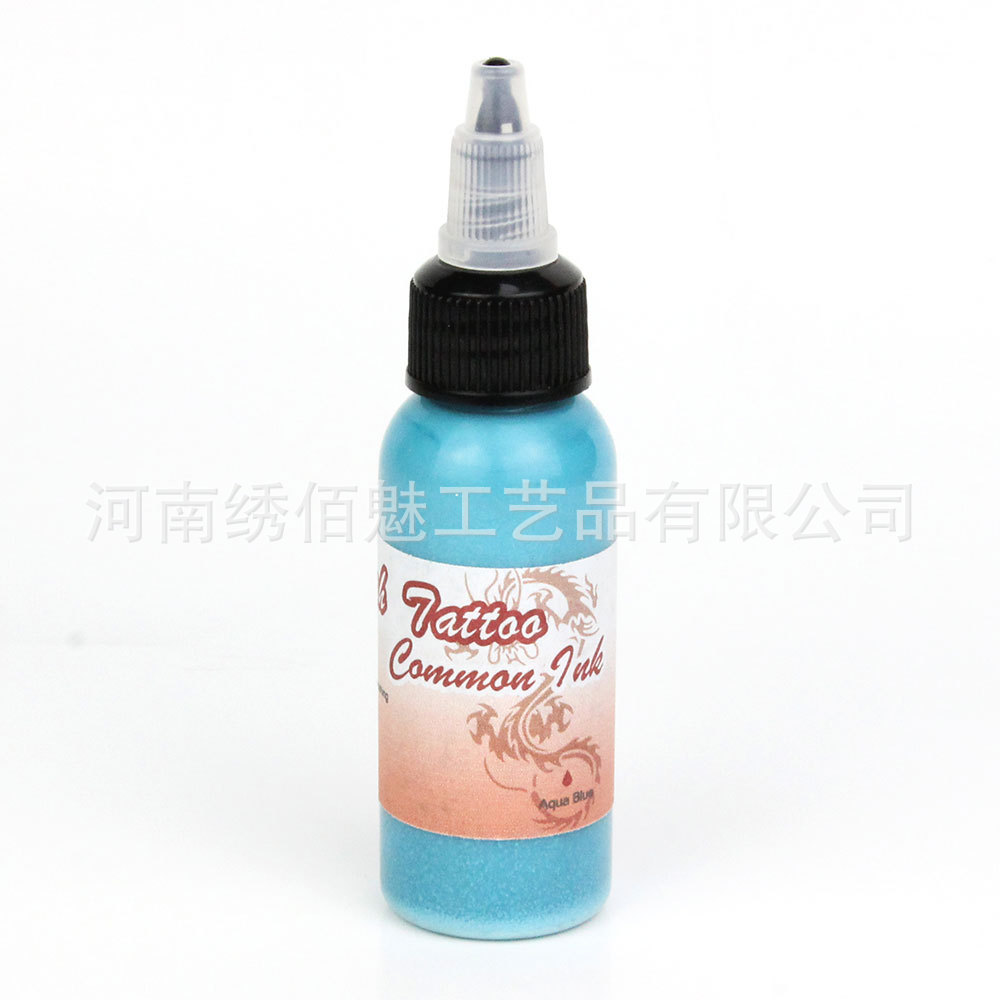 Agua grande del pigmento del tatuaje de la botella Azul